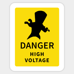 Danger High Voltage - Buzzshock Sticker